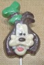 341sp Silly Dog Face Chocolate or Hard Candy Lollipop Mold